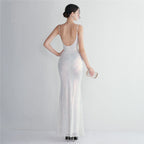 Sequined Dress with Mermaid Shape