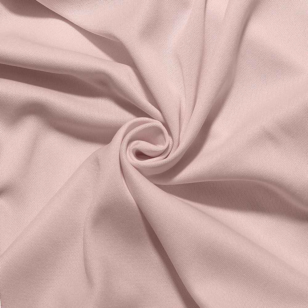 Satin Pink Mini Dress with Corset Details