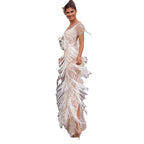 Slim-Fit Maxi Dress with Sleeveless Cut