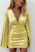 Slim-Fit High-Rise Open-Back Dress