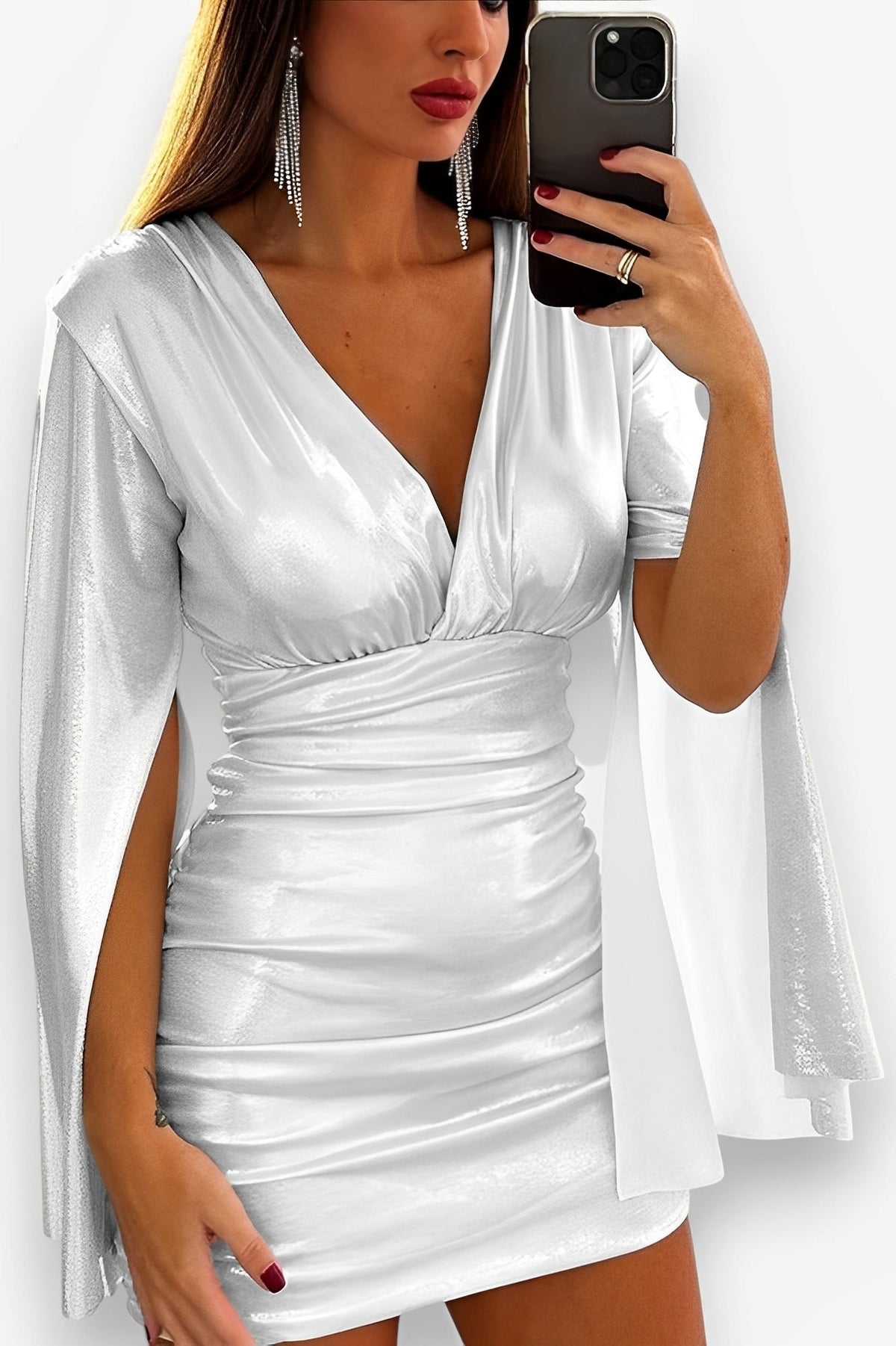 Slim-Fit High-Rise Open-Back Dress