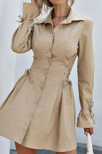 Petal-Detail Dress with Bandage Styling