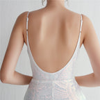 Sequined Dress with Mermaid Shape