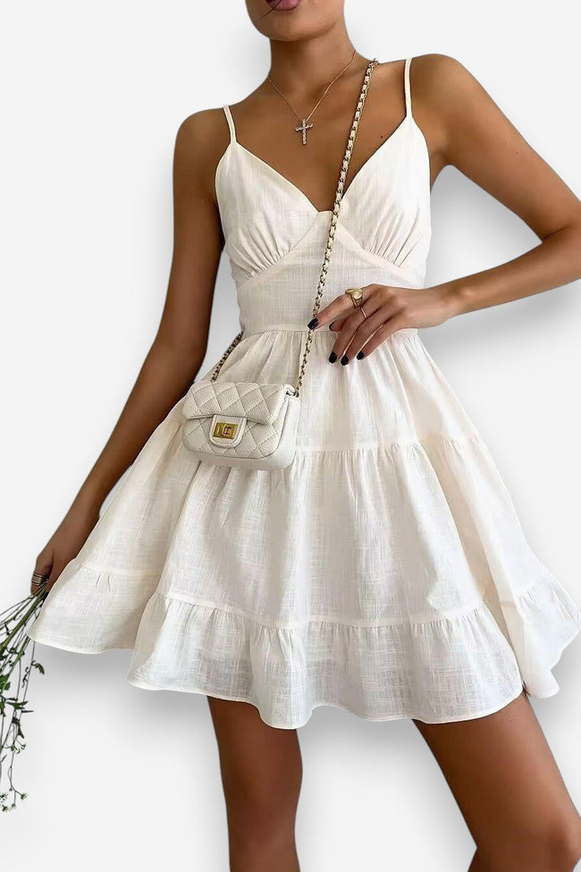 Linen Cami Mini Dress Main image