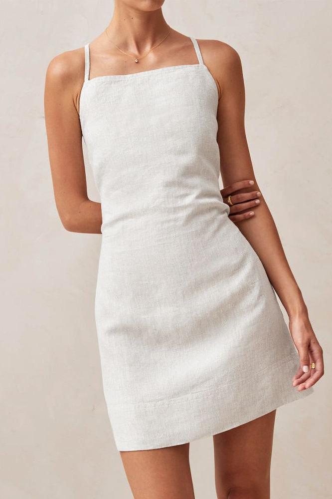 Short Cami Dress with Open Back