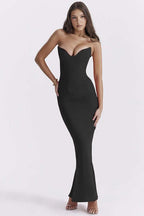 Strapless Dress with Mermaid Shape