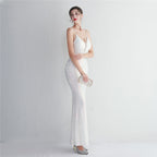 Sequined Dress with Mermaid Shape