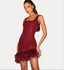 Square-Neck Dress with Wrap Detail