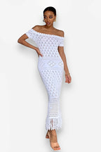 Boho One-Shoulder Cutout Dress