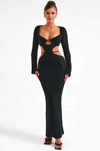 Cutout Strap-Detail Dress with Open Back
