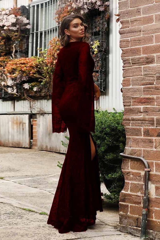 Maxi Dress with Long Sleeves