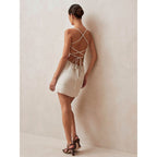 Short Cami Dress with Open Back