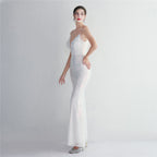 Sequined Dress with Mermaid Shape