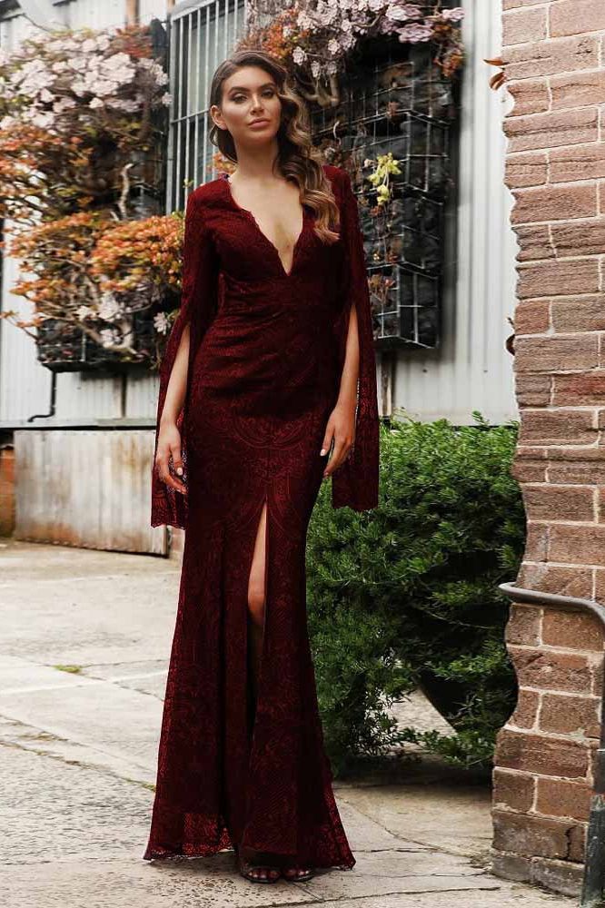Maxi Dress with Long Sleeves