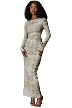 Maxi Dress with Bodycon Fit