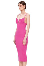 Wrap-Style Cami Dress with Open Back