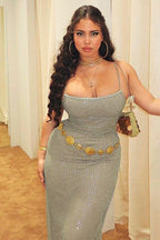 Knit Strapless Cami Maxi Dress