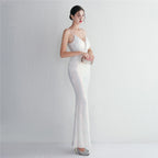 Sequined Dress with Mermaid Shape