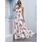 Floral Chiffon A-Line Dress