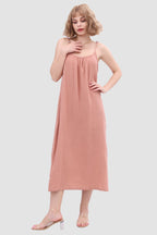 Cotton Crew-Neck Cami Dress