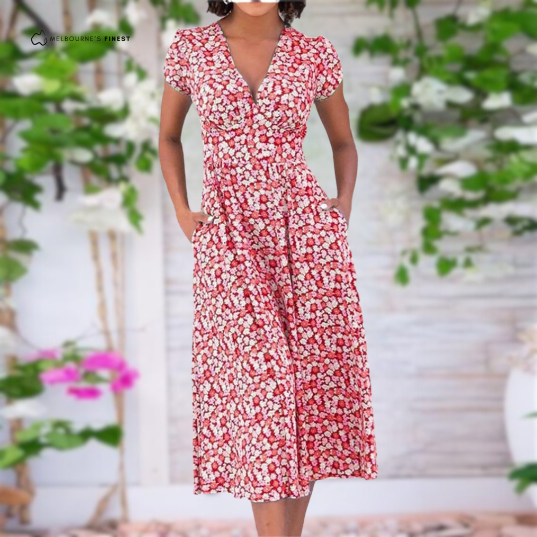 Dress with Tummy-Control Design