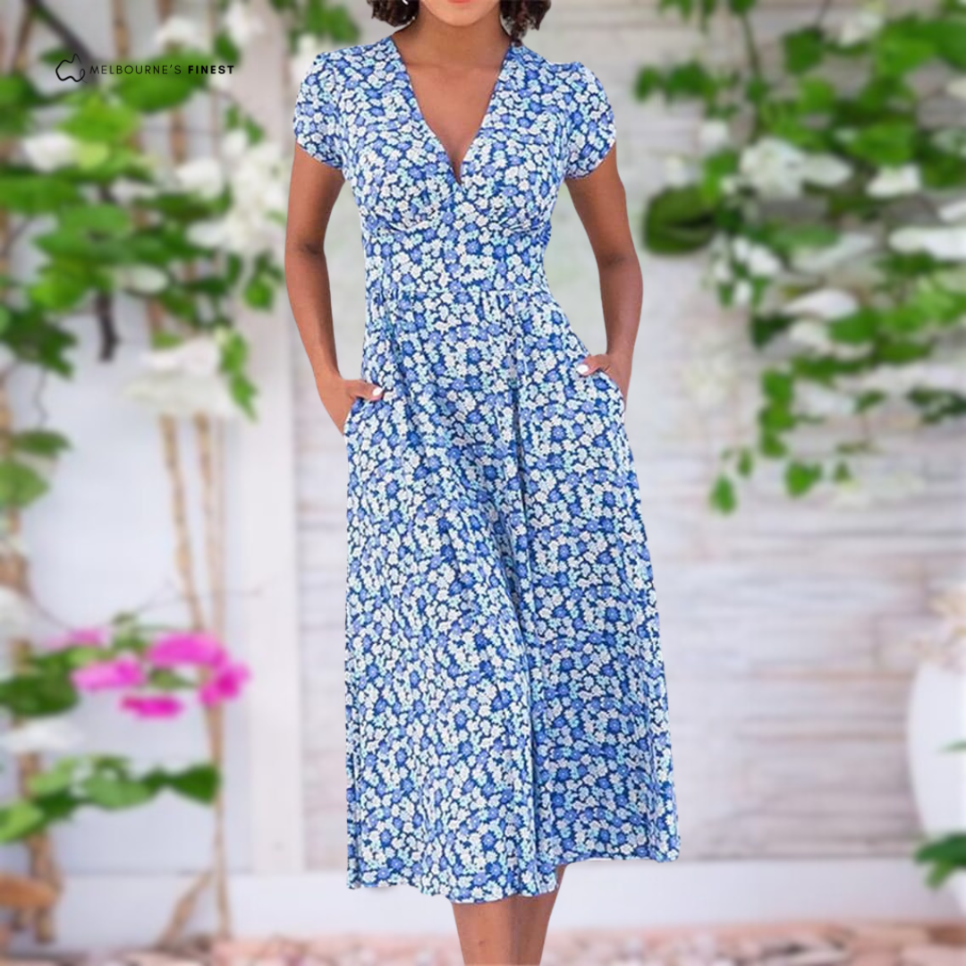 Dress with Tummy-Control Design