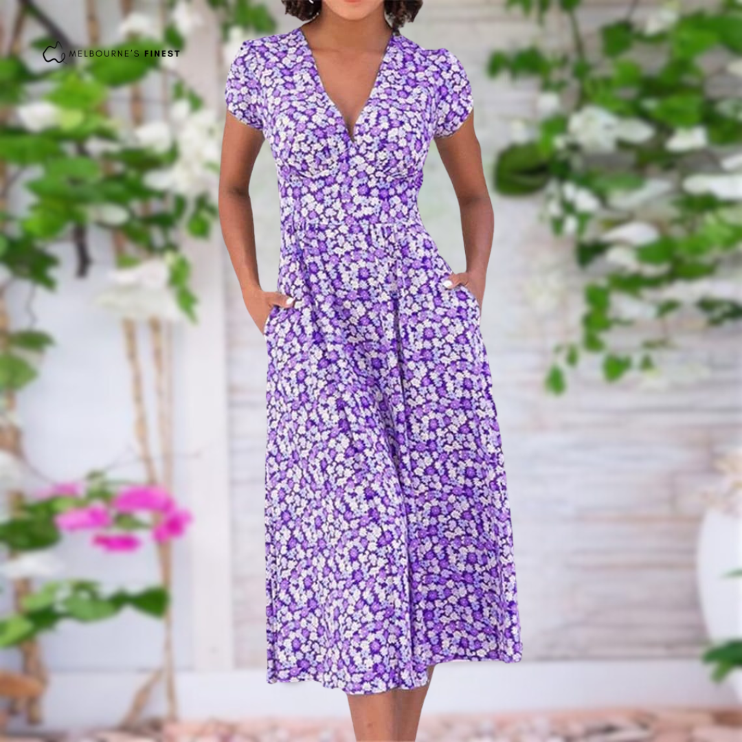 Dress with Tummy-Control Design