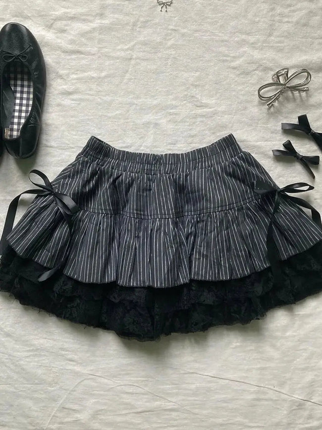 Bow Rebel Informal Charming Mini Skirt Top / S Main image