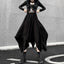 Irregular High Waist Long Skirt black / One Size