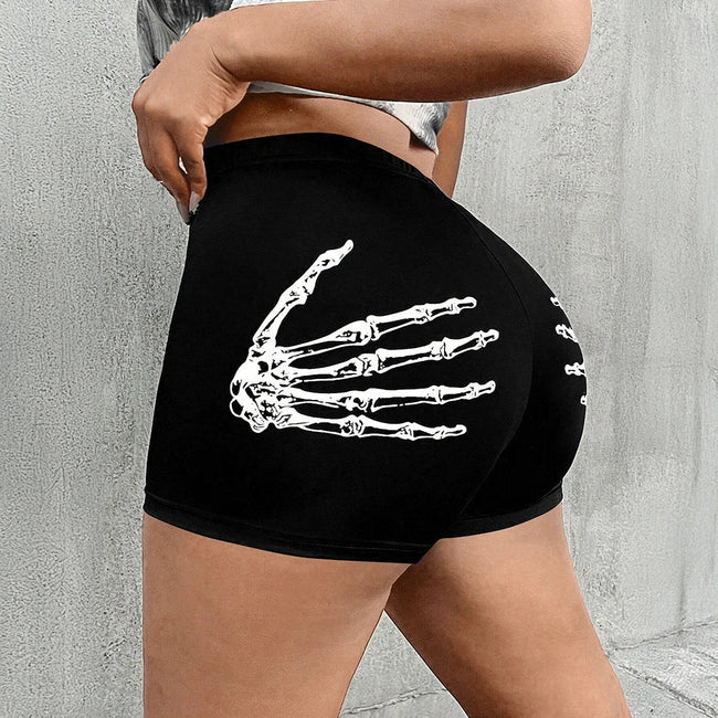 Bony Fingers Print Short Black / S Main image