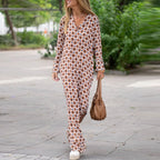 V-Neck Side-Slit Maxi Dress