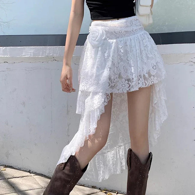 Breathable Lace Short Dress Skirt Main image
