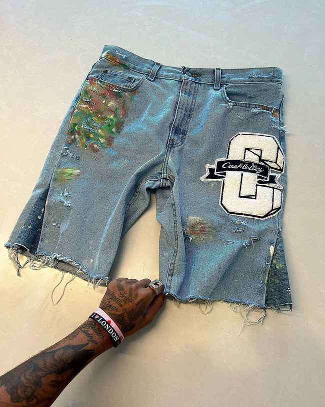 Empty Character Stitch Short blue4 / M Main image