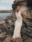 Polyester Cotton Dress with Round Neckline