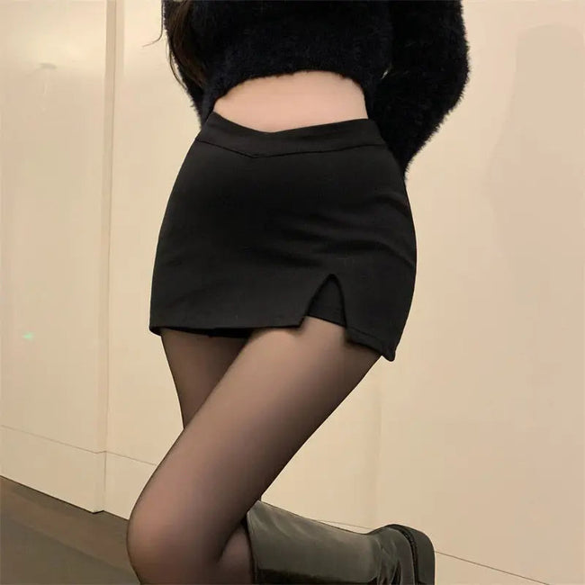 Leather Pleated Skirt Black / S Main image