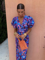 Dress with Puff Sleeves