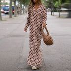 V-Neck Side-Slit Maxi Dress