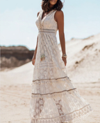 Boho Lace Panelled Dress