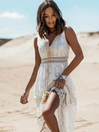 Boho Lace Panelled Dress