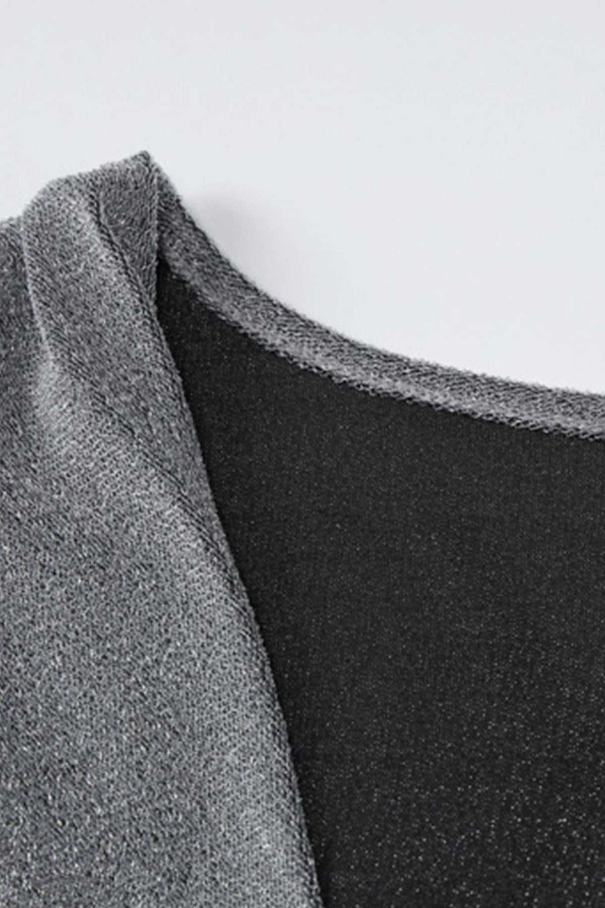 Silk Silver Dress with Draped Neckline