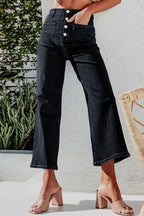 Cropped Jeans with High Waist