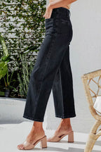 Cropped Jeans with High Waist