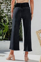 Cropped Jeans with High Waist
