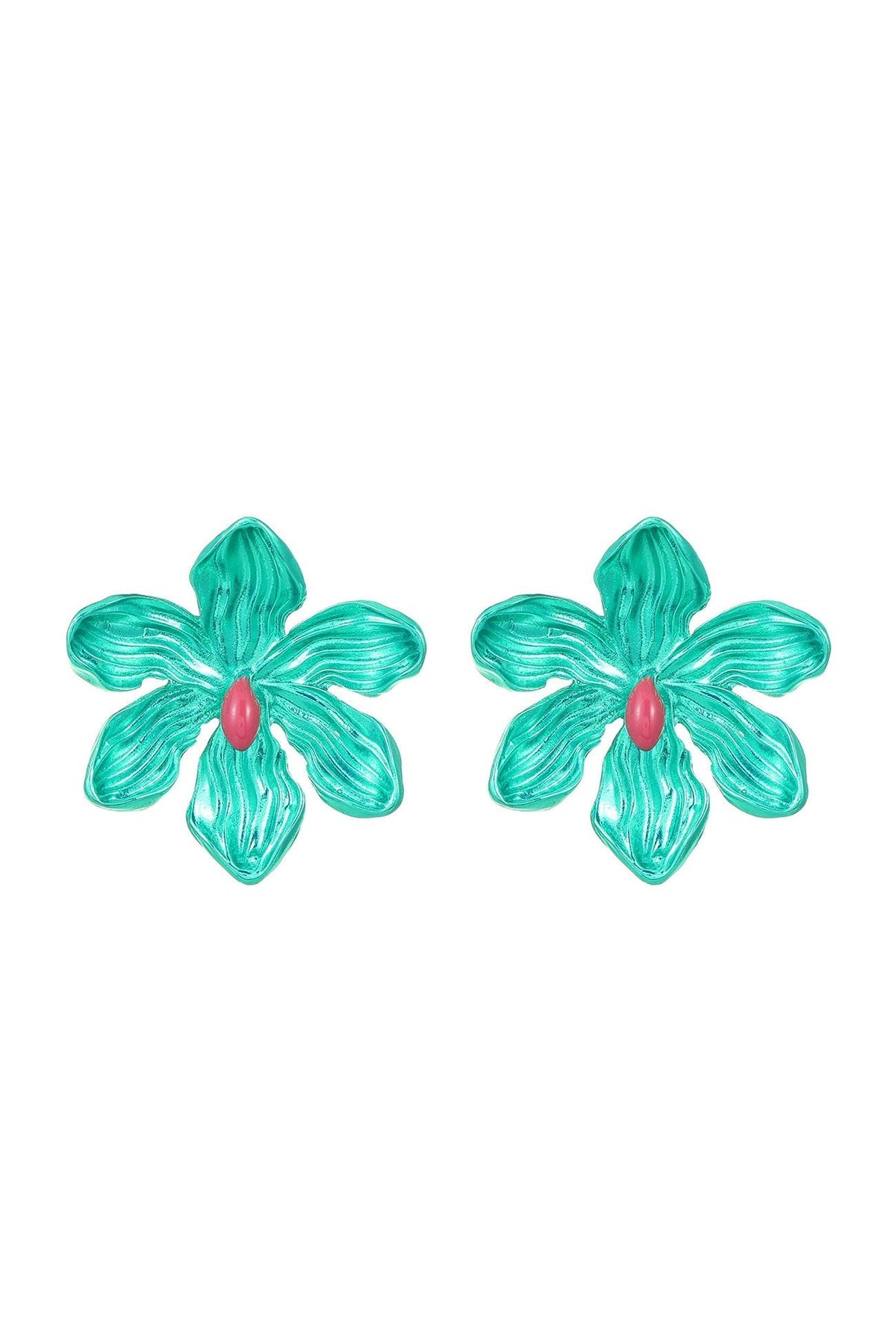 Petal-Shaped Earrings in a Solid Color