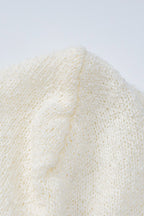 Crochet Solid-Color Dress with Hood