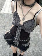 Charming Lace Camisole Mini Dress
