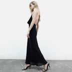 Maxi Halter Dress with A-Line Shape