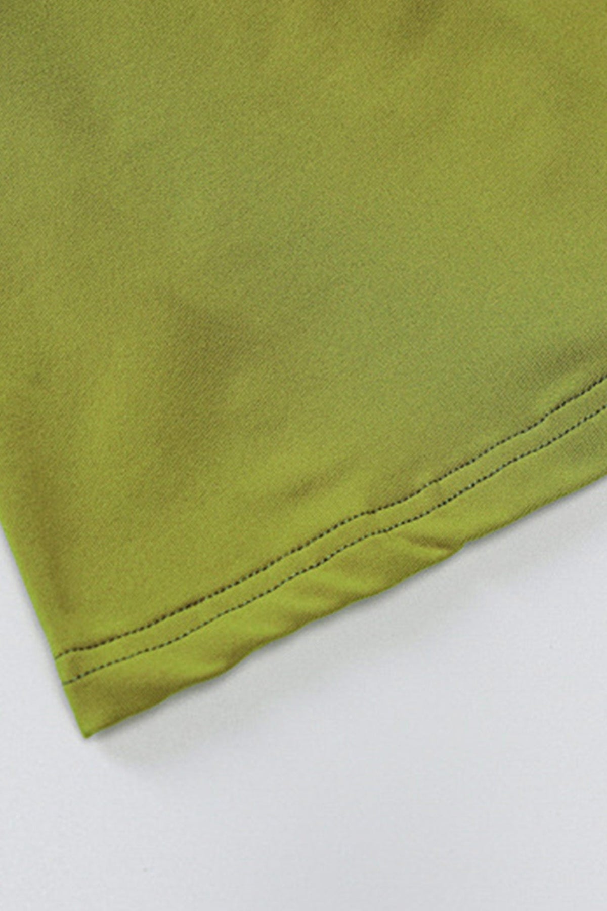 Twist-Detail Solid-Color Mini Dress with Polyester Fabric