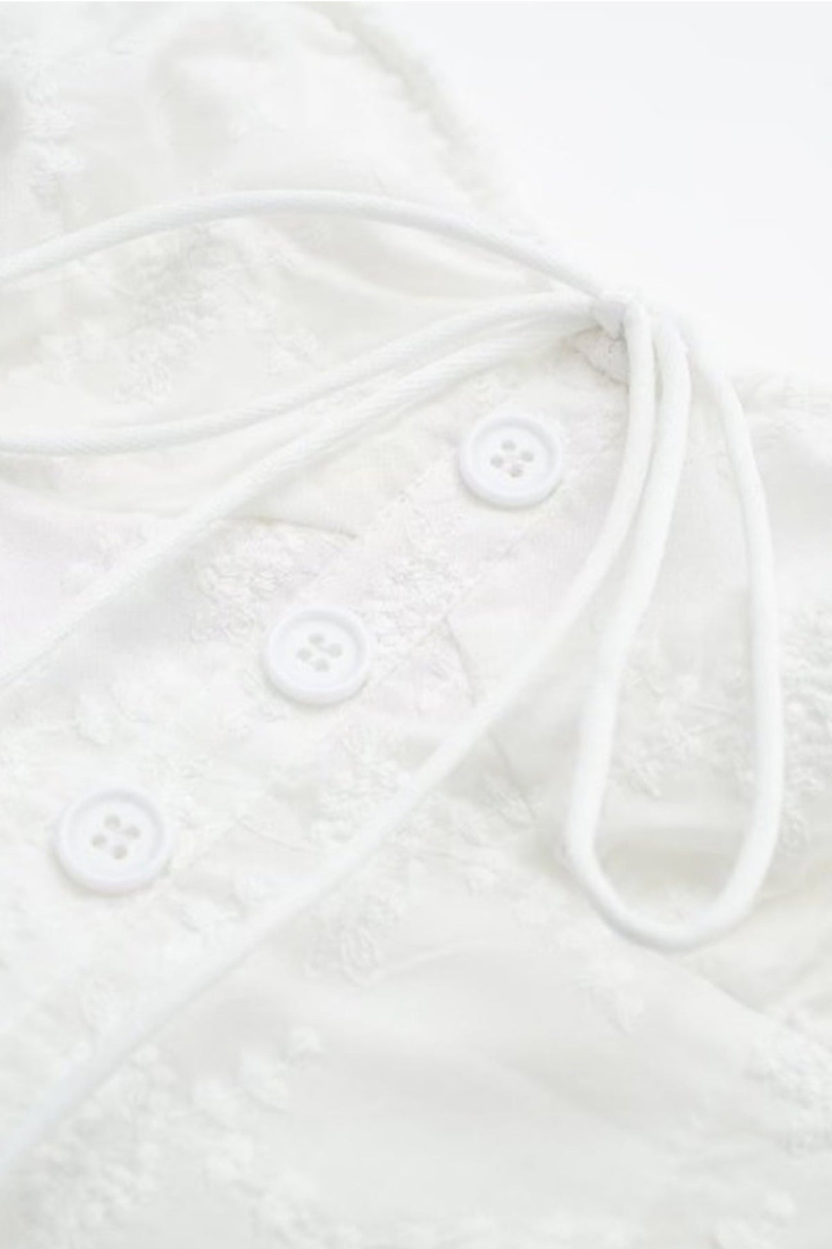 Lace White Dress with Strapless Neckline