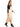 Polyester Ruffled Button-Detail Dress Secondary image